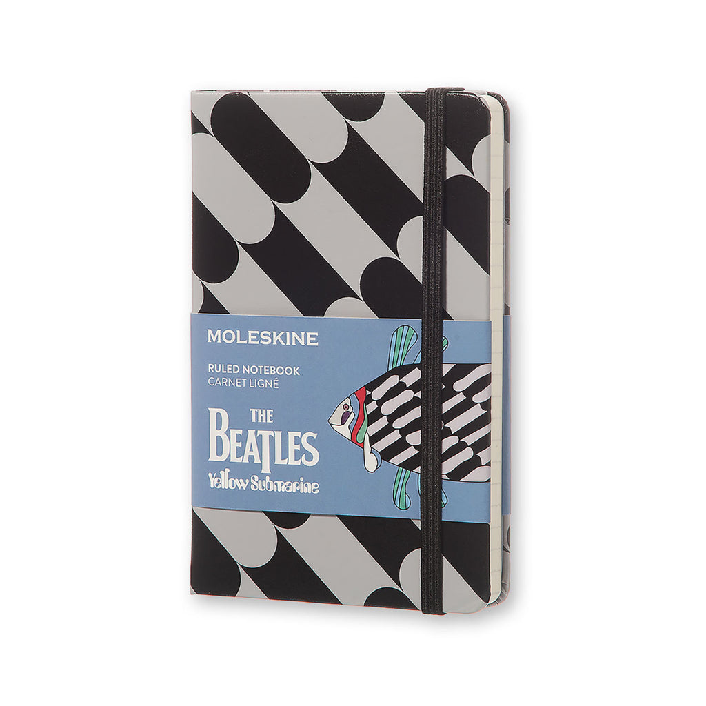 Moleskine The Beatles Ltd Pocket Ruled Notebook Black - Fish Hard Cover
