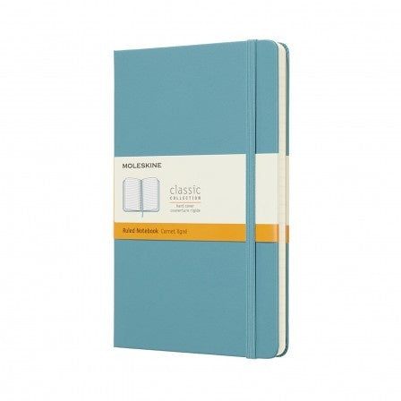 Moleskine Large Hardback Ruled Notebook Reef Blue