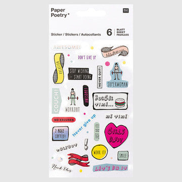Magical Motivational Sticker Sheet Pack of 6