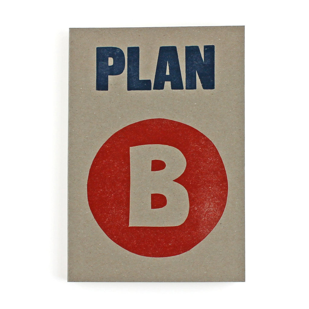 Plan B Letterpress Lined Notebook