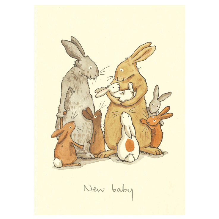 New Baby Rabbits Card