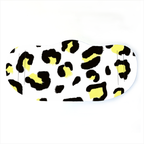 Yellow Leopard Print Face Mask