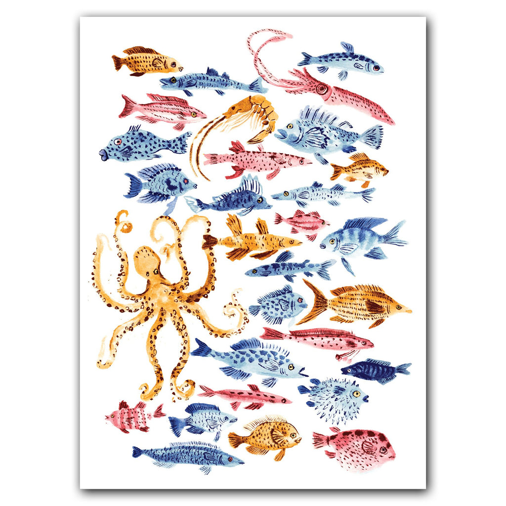 Ocean Dwellers Notecard Box