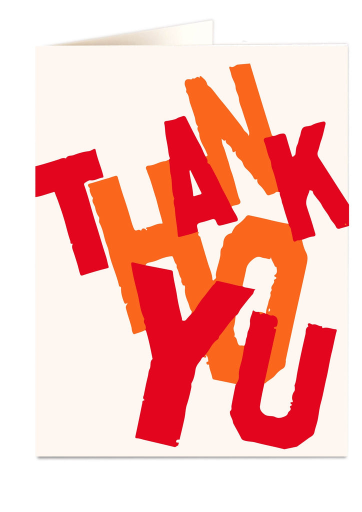 Thank You Letterpress Card