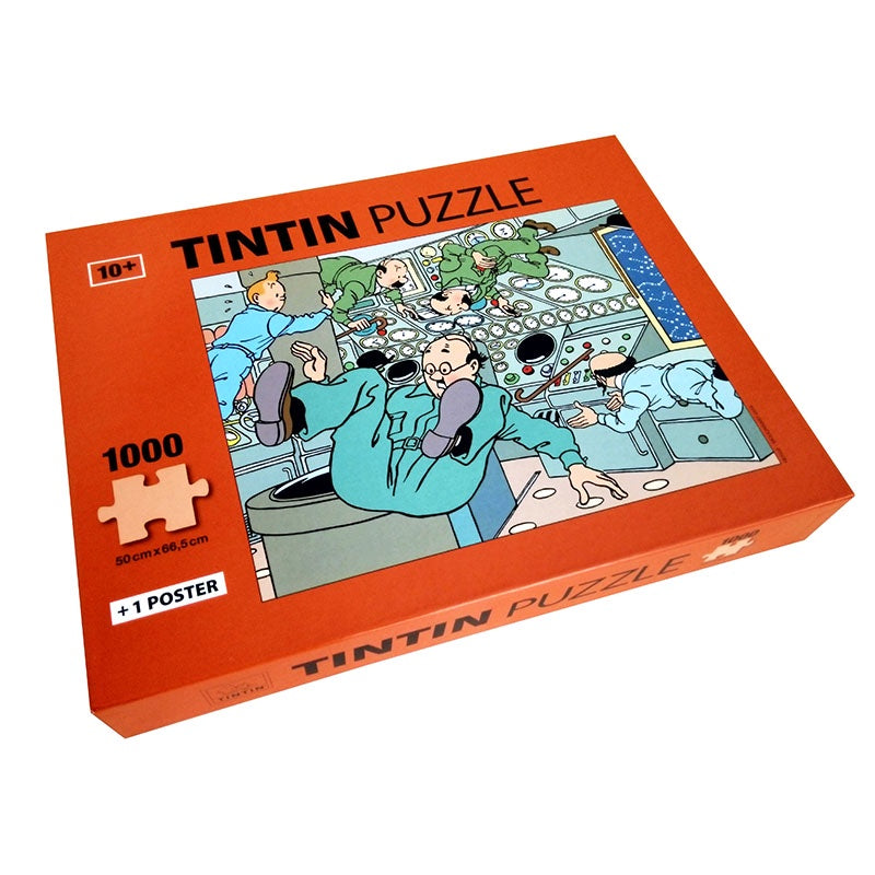 Tintin Floating In Spaceship 1000 Piece Jigsaw Puzzle