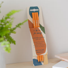 Earth and Clementine Pack of 3 Pencils