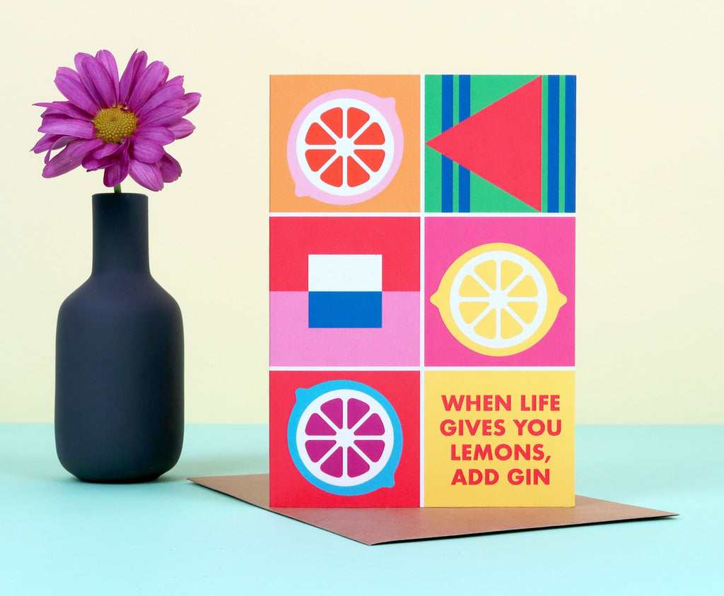 Add Gin Colour Block Card