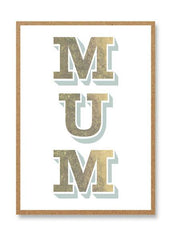 Mum Letterpress Card