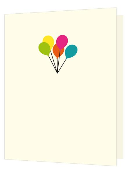 Balloons Cut Out Card