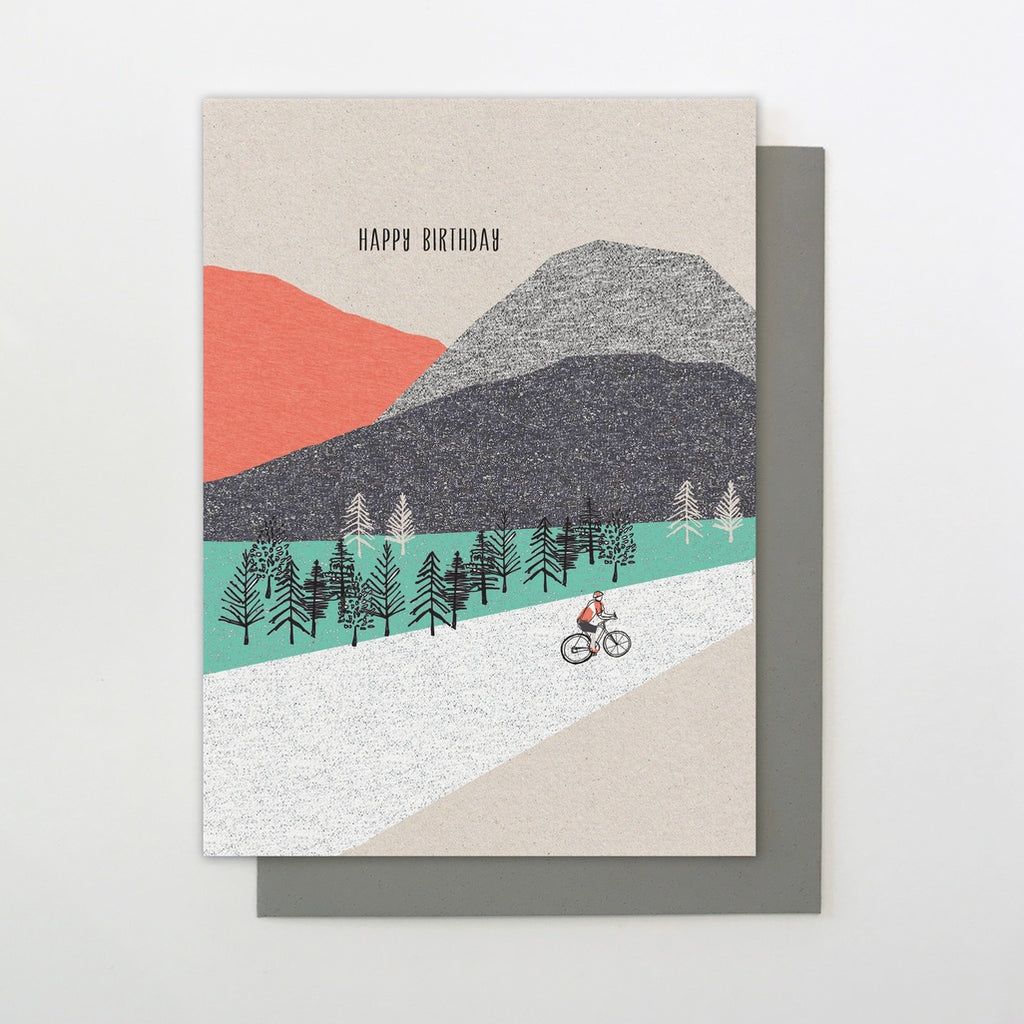 Mountain Biking Birthday Card