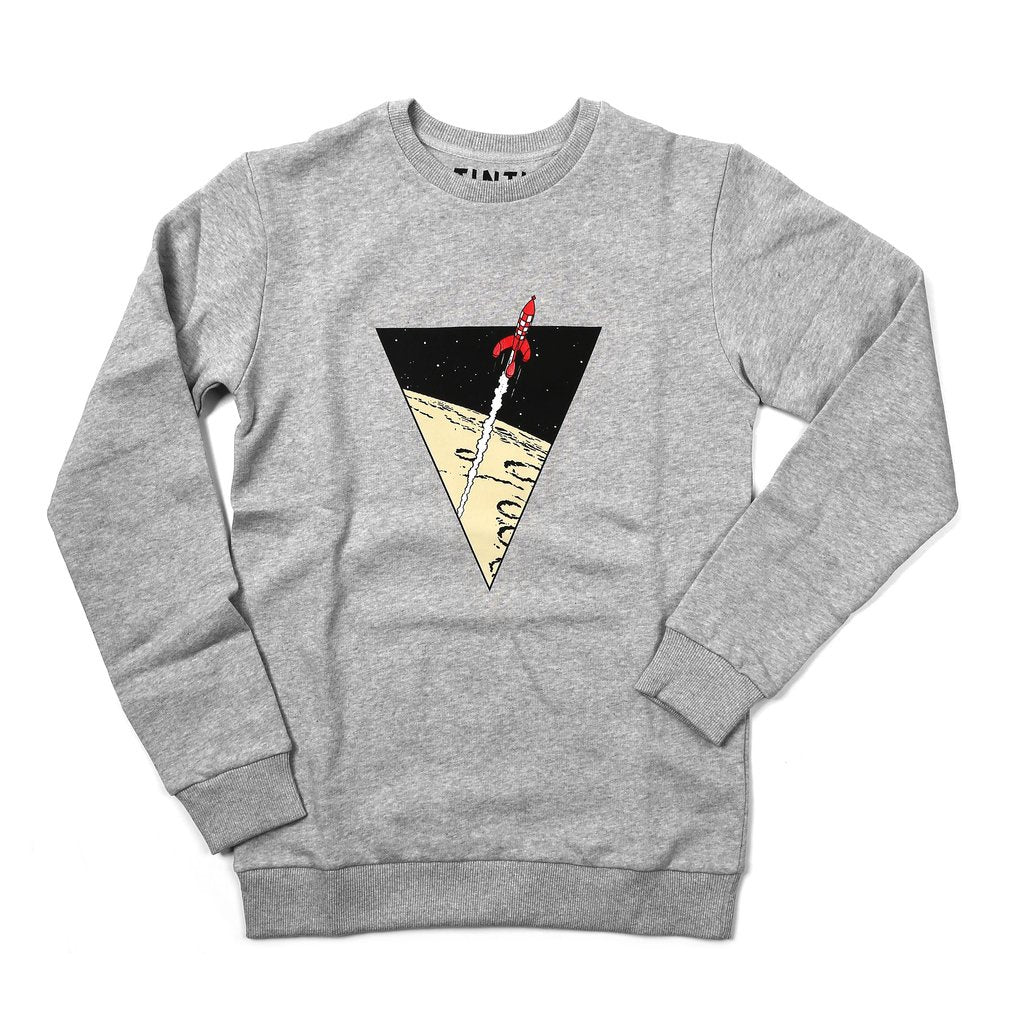 Tintin Rocket Sweatshirt Light Grey