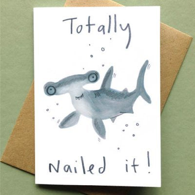 Nailed It Hammer Shark Card