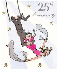 Swept Away Quentin Blake 25th Anniversary Card