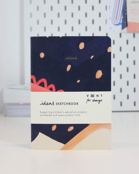 A5 Ideas Sketchbook Soft Cover Blue