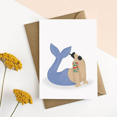 Sexy Merman Card