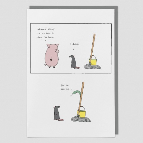 Mop Snake Liz Climo Card