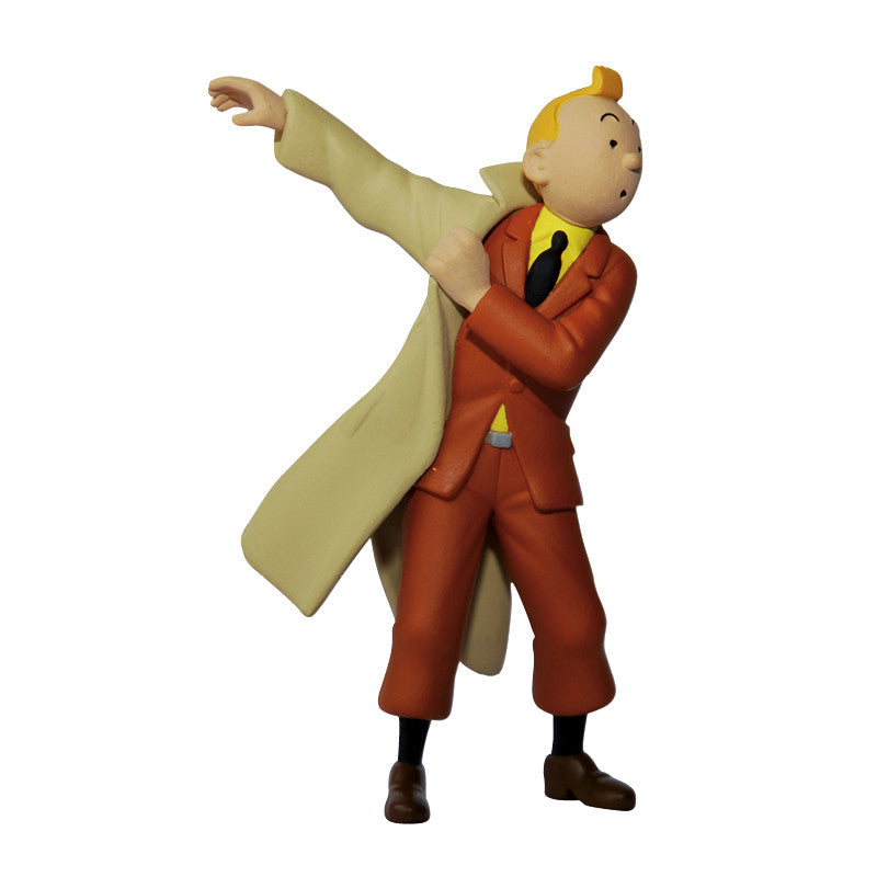 TINTIN フィギュア Tintin Trenchcoat Figure 8cm - Paper Tiger