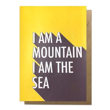 I Am A Mountain Scottish Lyric Card