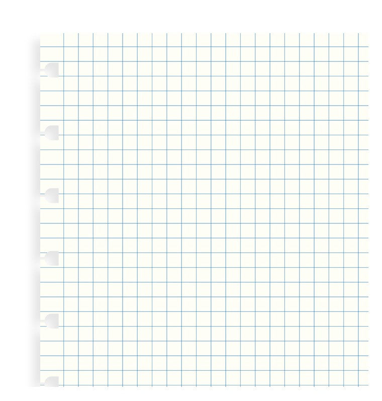 Filofax A5 White Squared Notebook Paper Refill