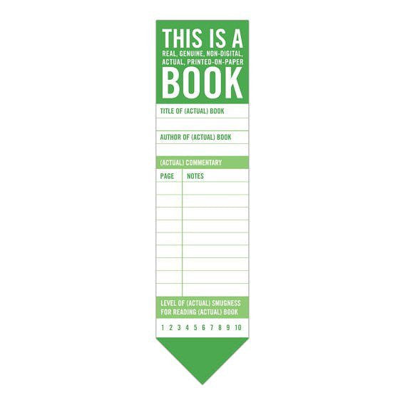 This is A Book Bookmark Pad
