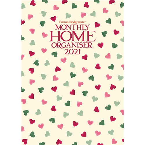 Emma Bridgewater Pink And Green Hearts A3 Family Planner 2021