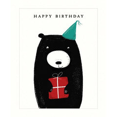 Happy Birthday Bear with Present Card