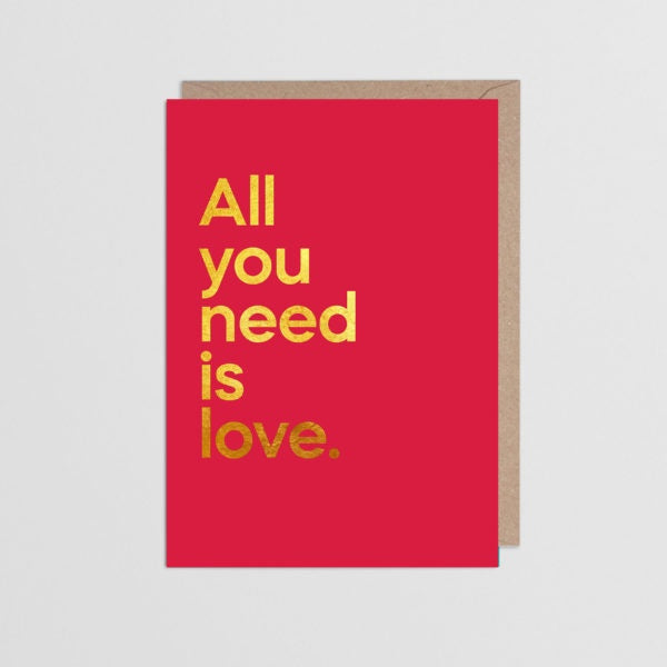 All You Need Is Love Card