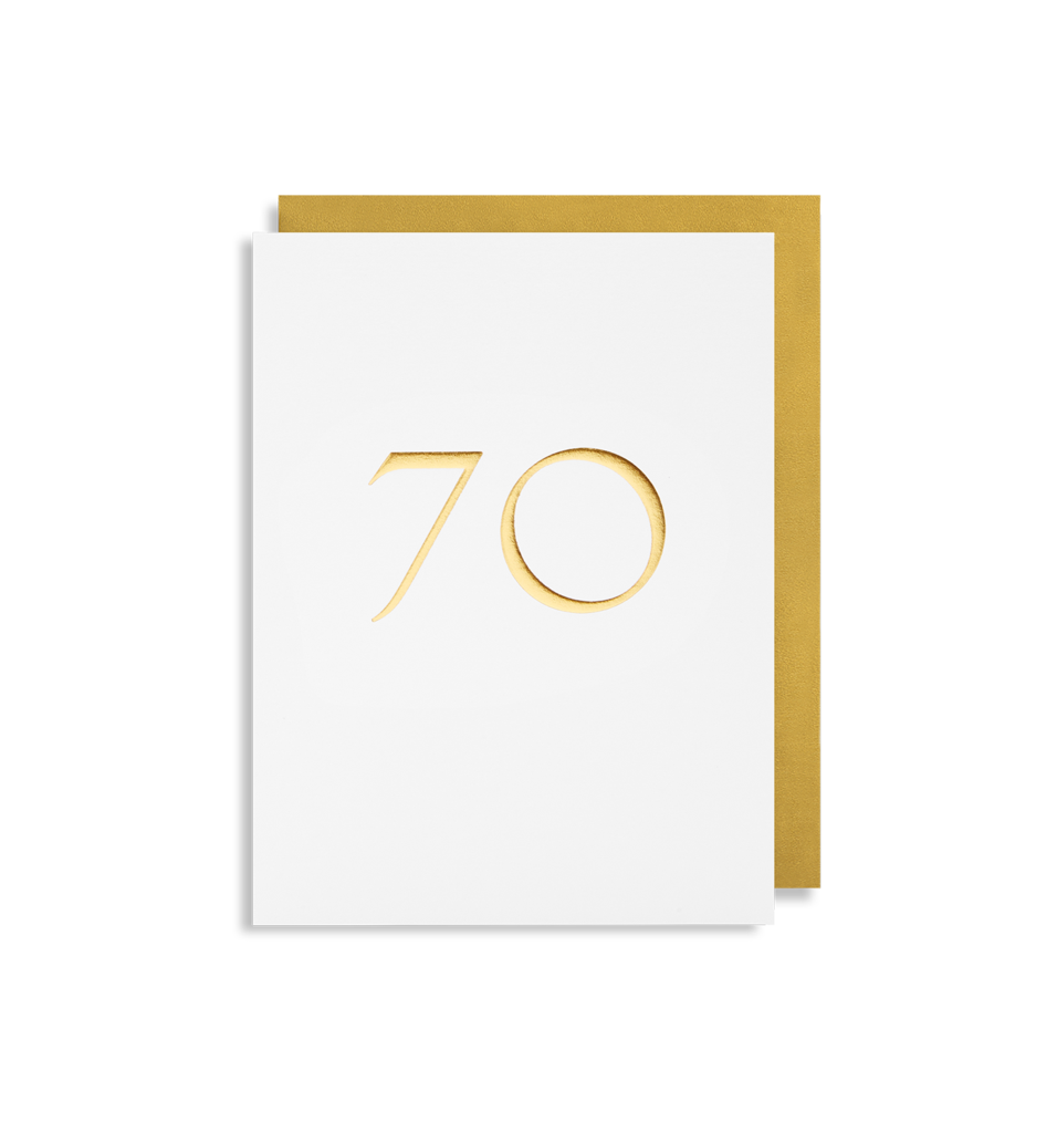 Age 70 Trafalgar Milestone Mini Card