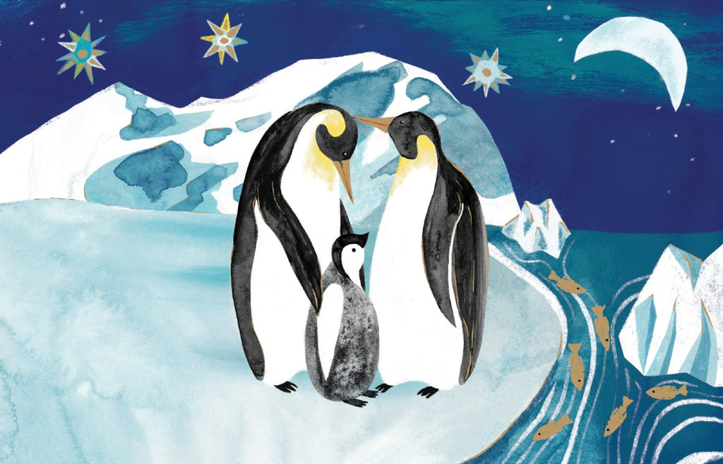 Penguin Trio Christmas Card Pack of 8