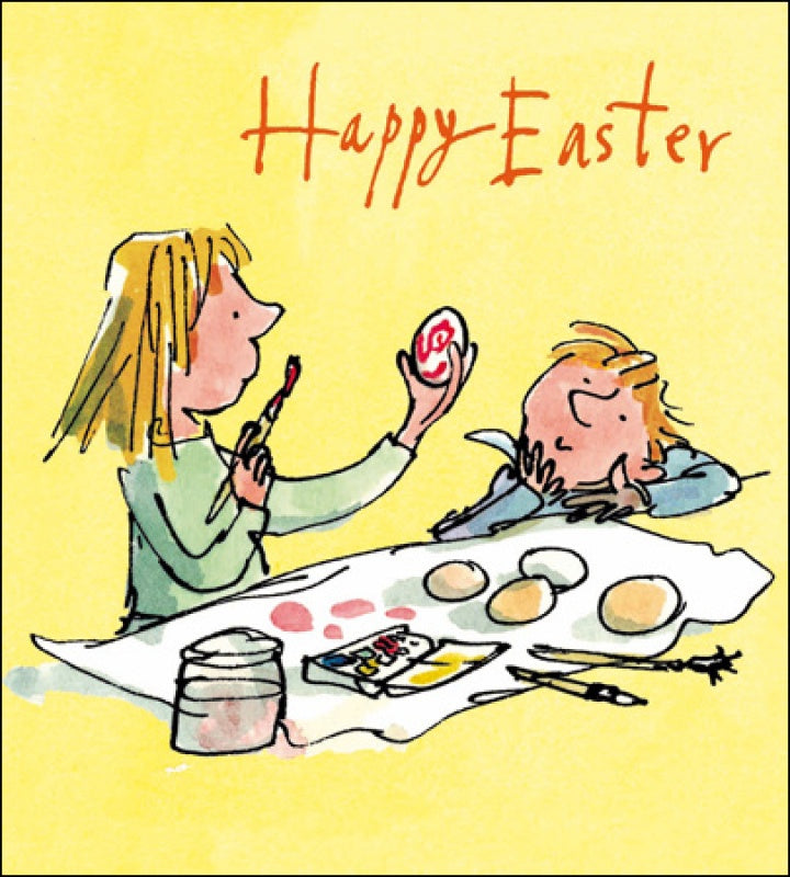 Quentin Blake Egg painters Easter Card