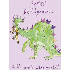 Bestest Daddysaurus Quentin Blake Father's Day Card