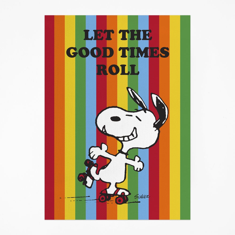 Let the Good Times Roll Snoopy Tea Towel