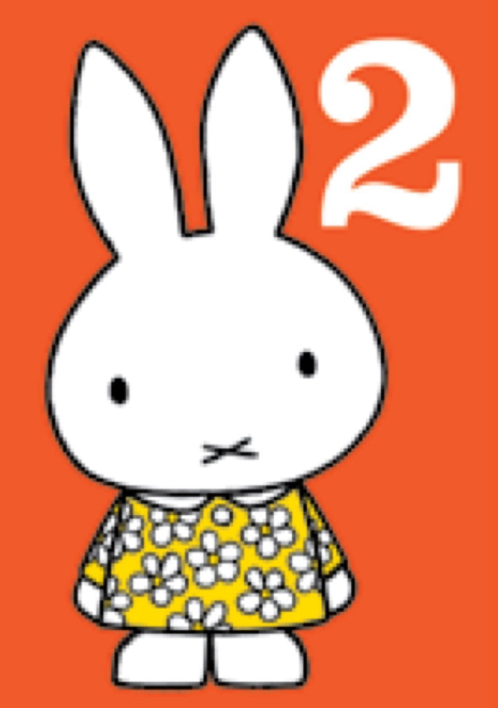 Miffy Number Two Birthday Card