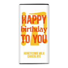 Paper Tiger Happy Birthday To You Honeycomb Milk Chocolate Bar