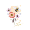 Ladybird and Flowers Birthday Card