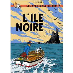 Black Island Tintin Poster