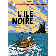 Black Island Tintin poster