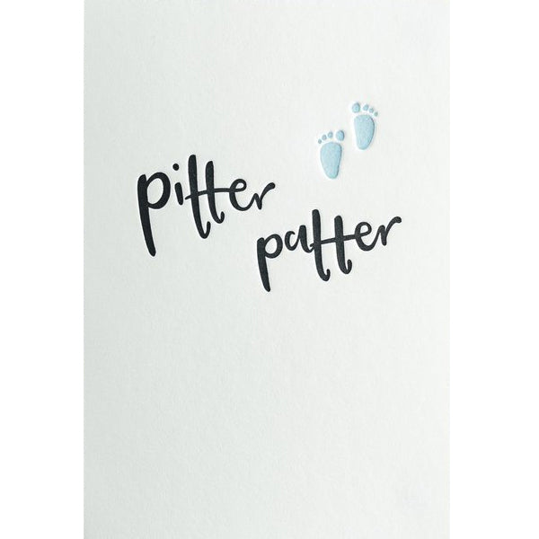 Blue Pitter Patter Card
