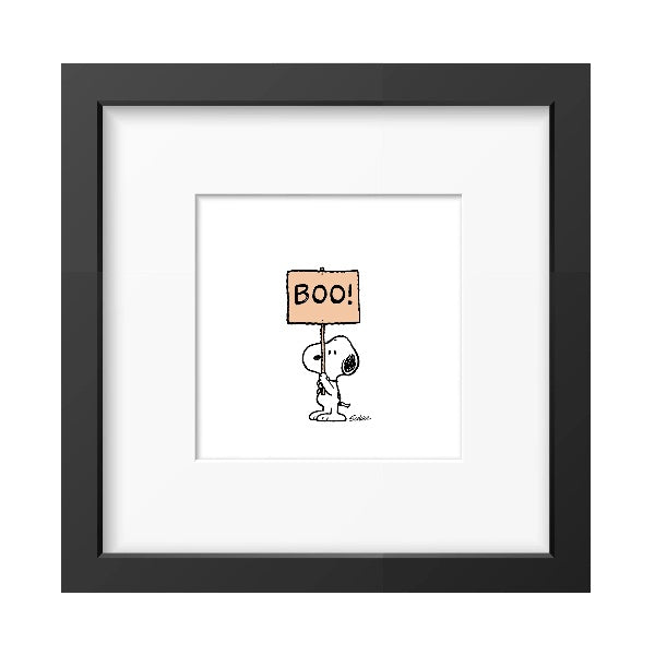Snoopy Boo Framed Print 9x9 Paper Tiger