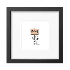 Snoopy Boo Framed Print 9x9