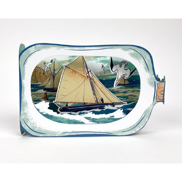 Ship In A Bottle 3D Card