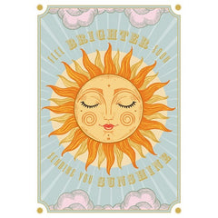 Feel Brighter Soon Sun Card
