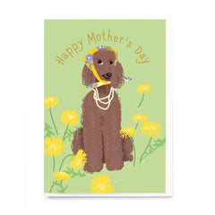Brown Poodle Happy Mother’s Day Card