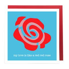 Red, Red Rose Card