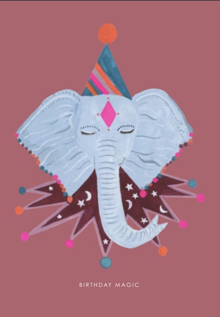 Magic Party Elephant Card