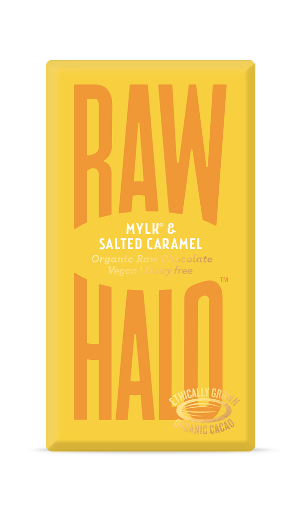 Raw Halo Mylk & Salted Caramel Organic Chocolate Bar 35g