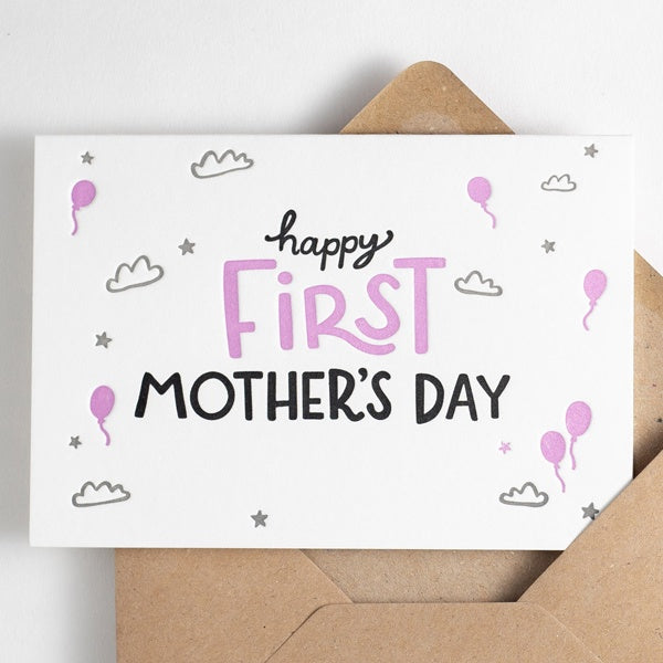 Happy First Mother’s Day Letterpress Card