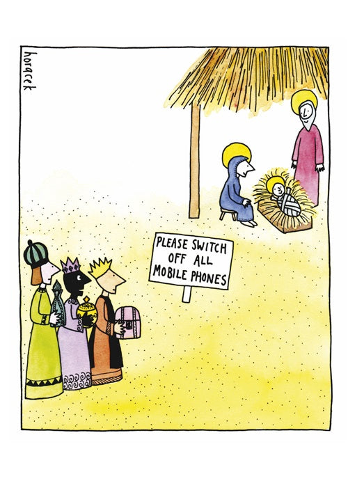 Switch Off Mobile Phones Christmas Card