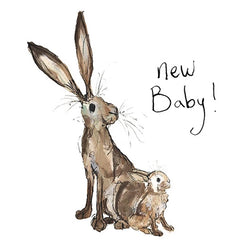 Molly and Meredith New Baby Card by Catherine Rayner