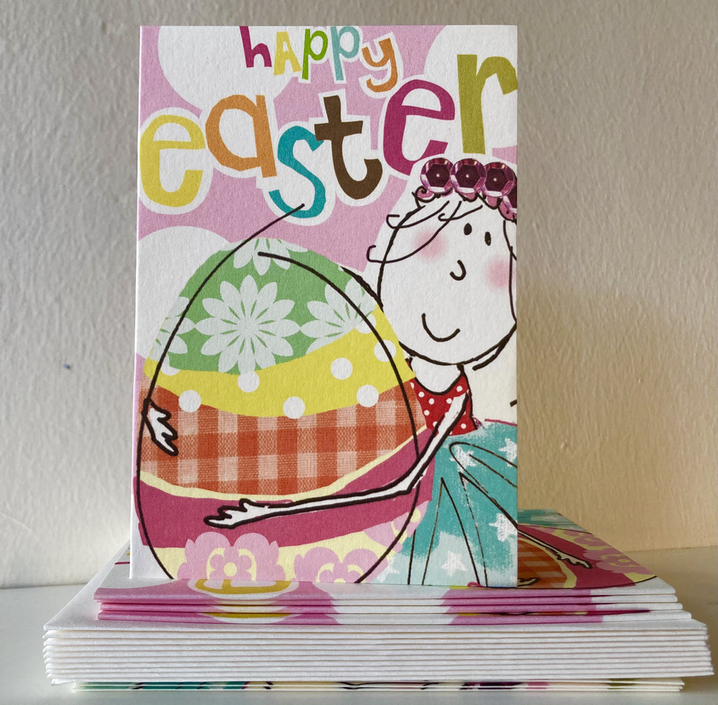 Flora And Egg Pack of 10 Easter Cards